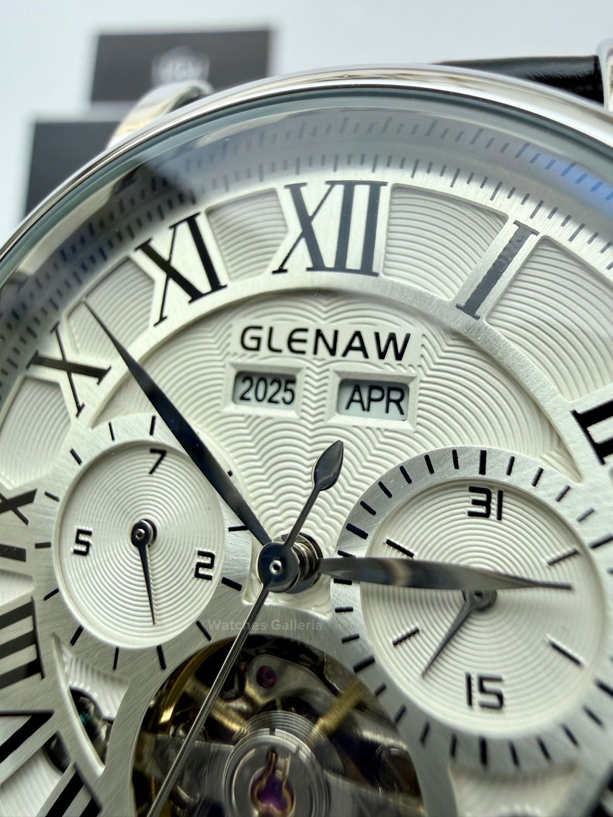 Glenaw GL8920 Calendar Flywheel Automatic Watch – Black Dial | Luxury Automatic Wristwatch for Men