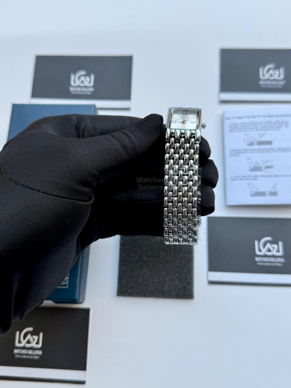 Lige 89156 Tank Women Watch Quartz (Silver) Lige Women Watch