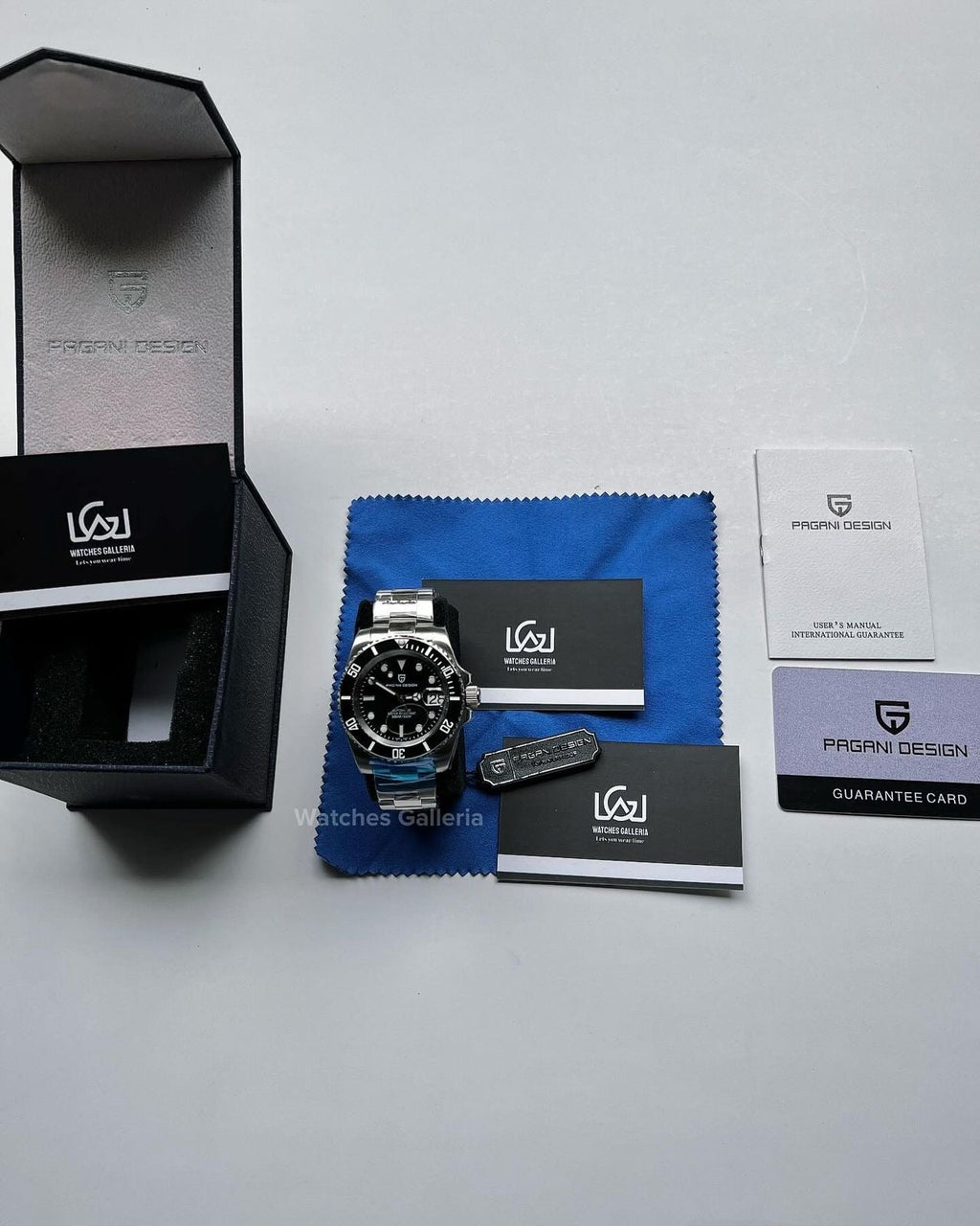 Pagani Design Submariner Oyster 40mm Automatic (Black) PD1661 Watches Galleria