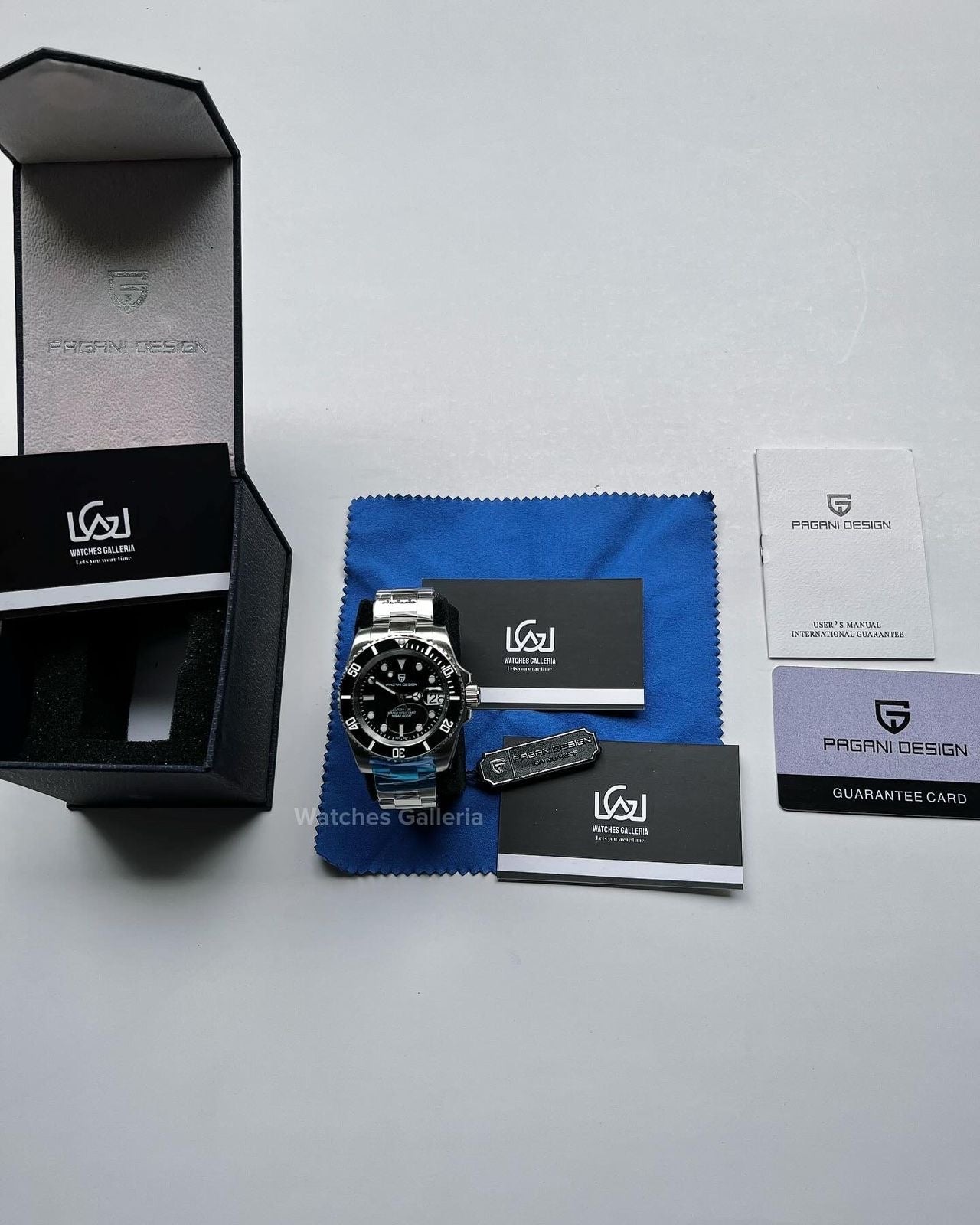 Pagani Design Submariner Oyster 40mm Automatic (Black) PD1661 Watches Galleria