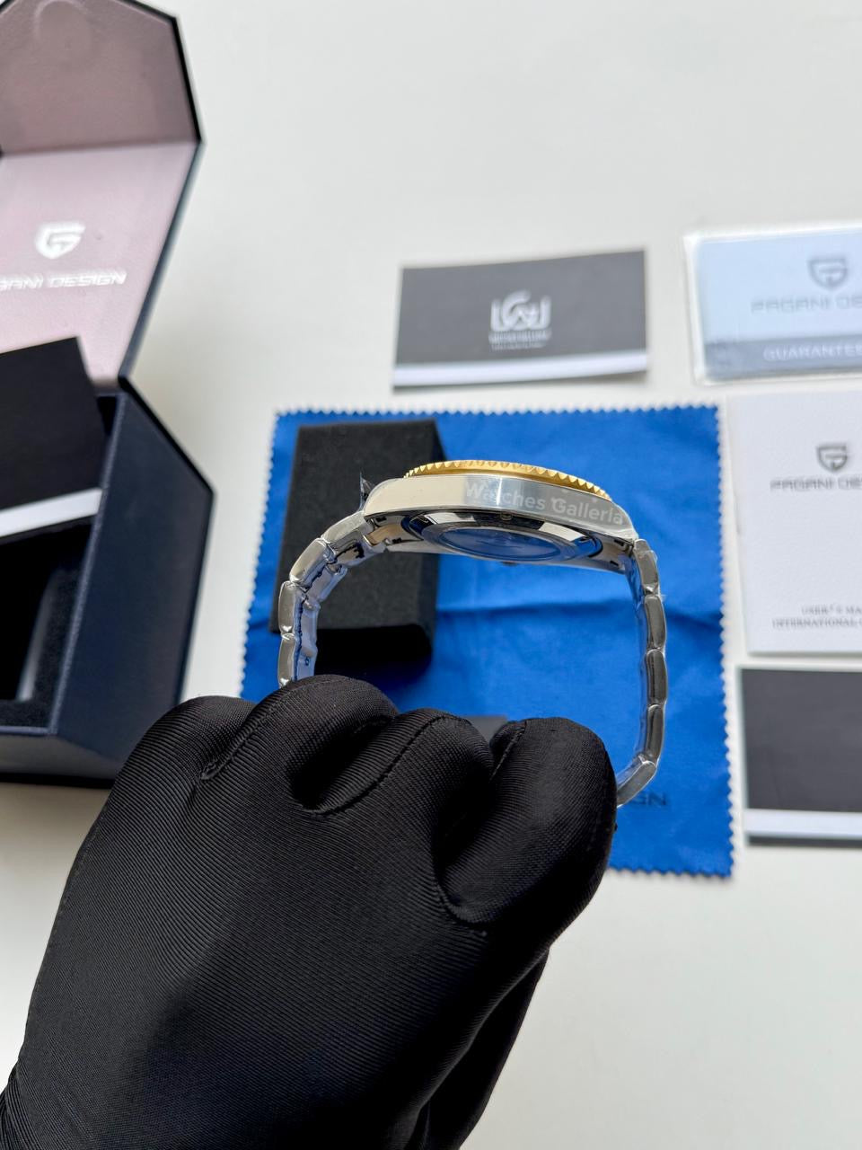 Pagani Design Watch PD1639 Submariner Automatic (Gold Blue) Pagani Design in Pakistan