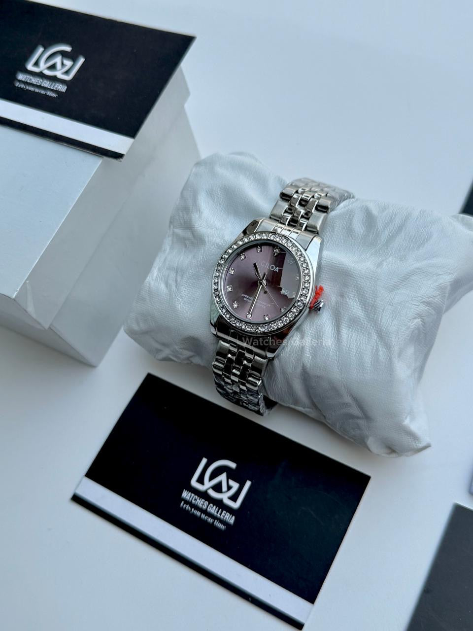 Ciloa 602 Datejust Ladies Watch Quartz (Purple) Ciloa Watch Pakistan