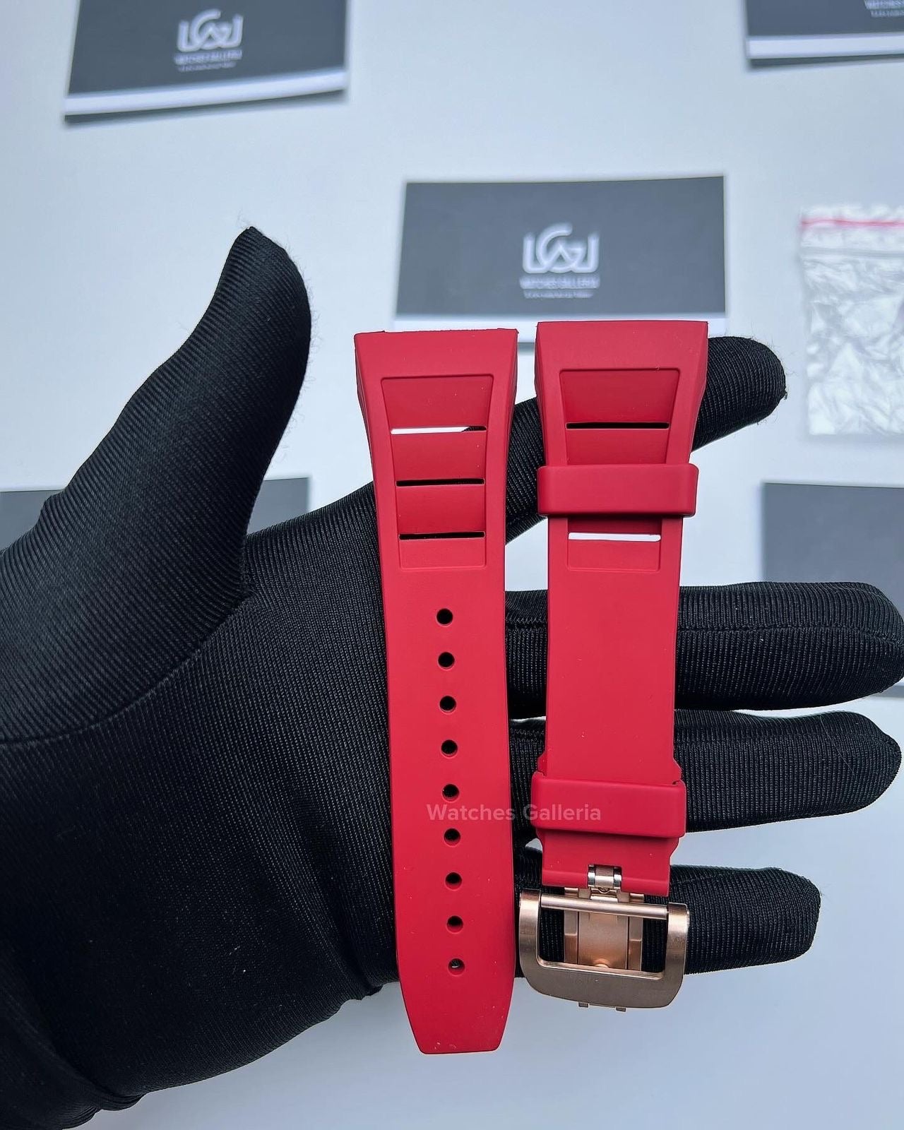 Apple Watch Tonneau Modification Kit Rubber Straps (Red) APB1621 44-45mm