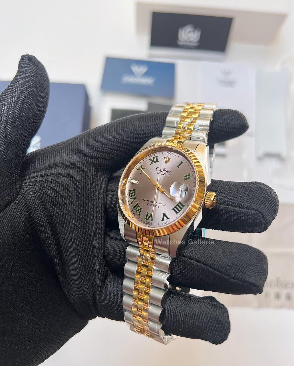 Cadisen Datejust Wimbeldon Automatic (Two Tone) C8211