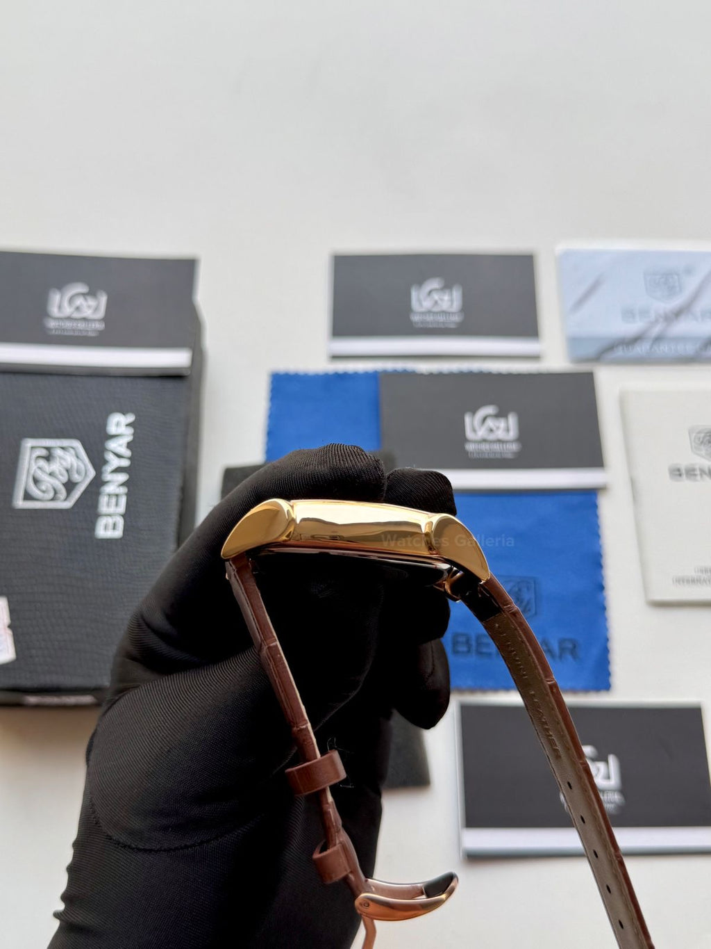 Benyar BY5113 Square Chronograph (Brown/Rose Gold) Benyar Watch Pakistan