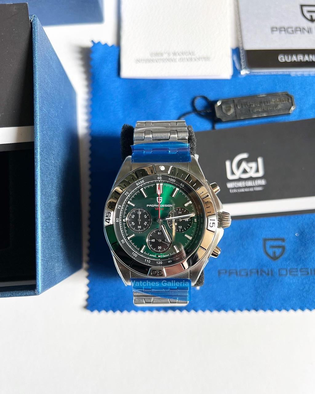 Pagani Design Chronomat W/ Rouleaux Bracelet (Green) (Discontinued) PD1705