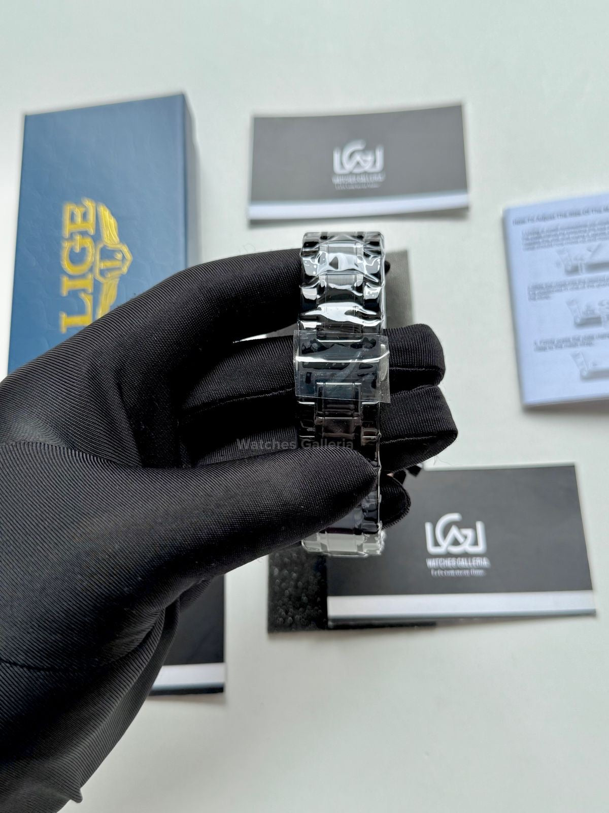 Lige Speedmaster Quartz (Black) lige89137 Watches Galleria