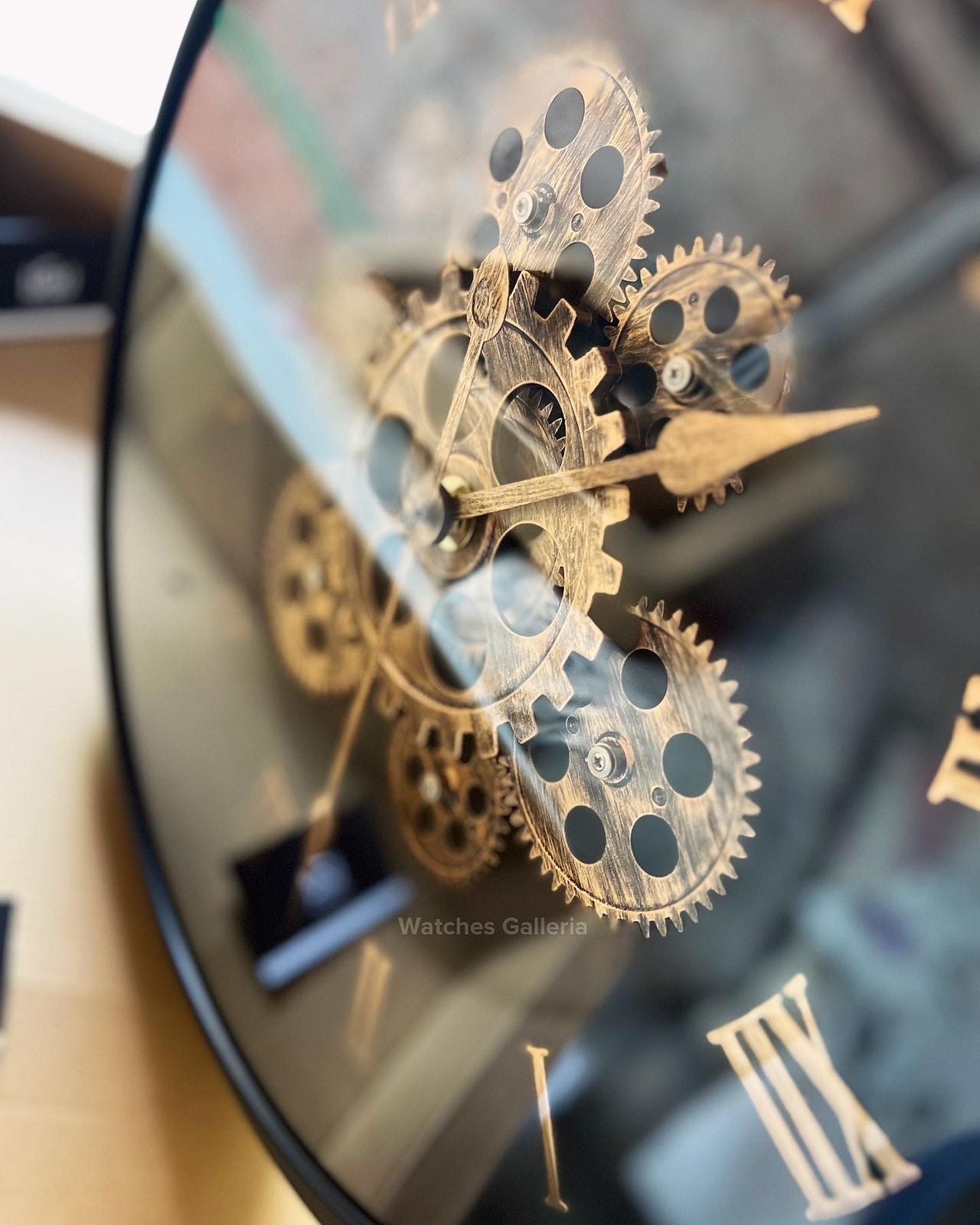 Wall Clock Engine Design (Brown)