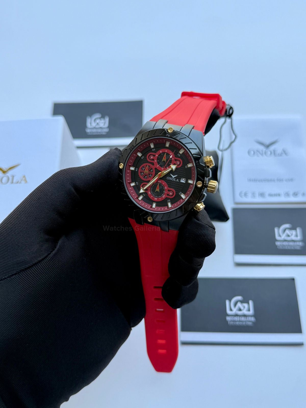 Onola 6857 Offshore Chronograph Red 46mm Quartz – Royal Oak Offshore Design