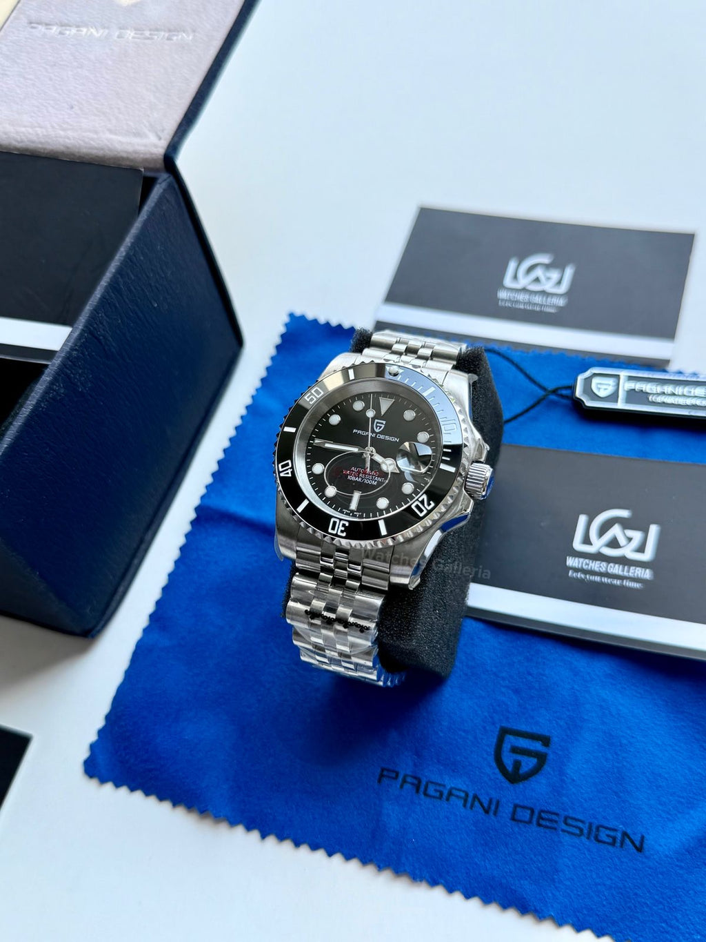 Pagani Design Submariner Date Automatic PD1661 (Black) Pagani Design in Pakistan
