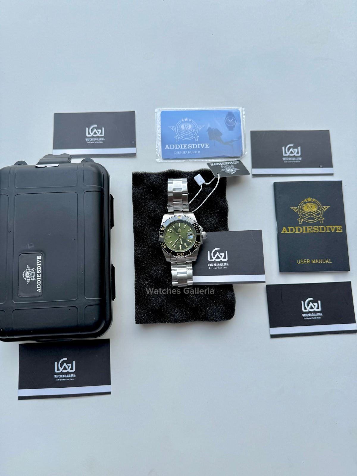 Addiesdive Submariner Quartz (Green) AD2510 Watches Galleria © Copyrights All Right Reserved