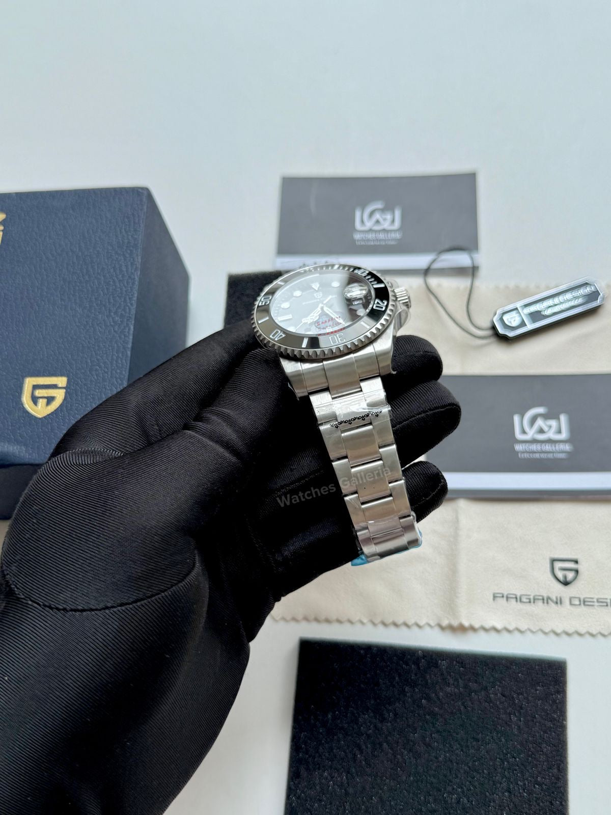 Pagani Design Submariner 43mm Automatic (Black Dial) PD1639 Watches Galleria