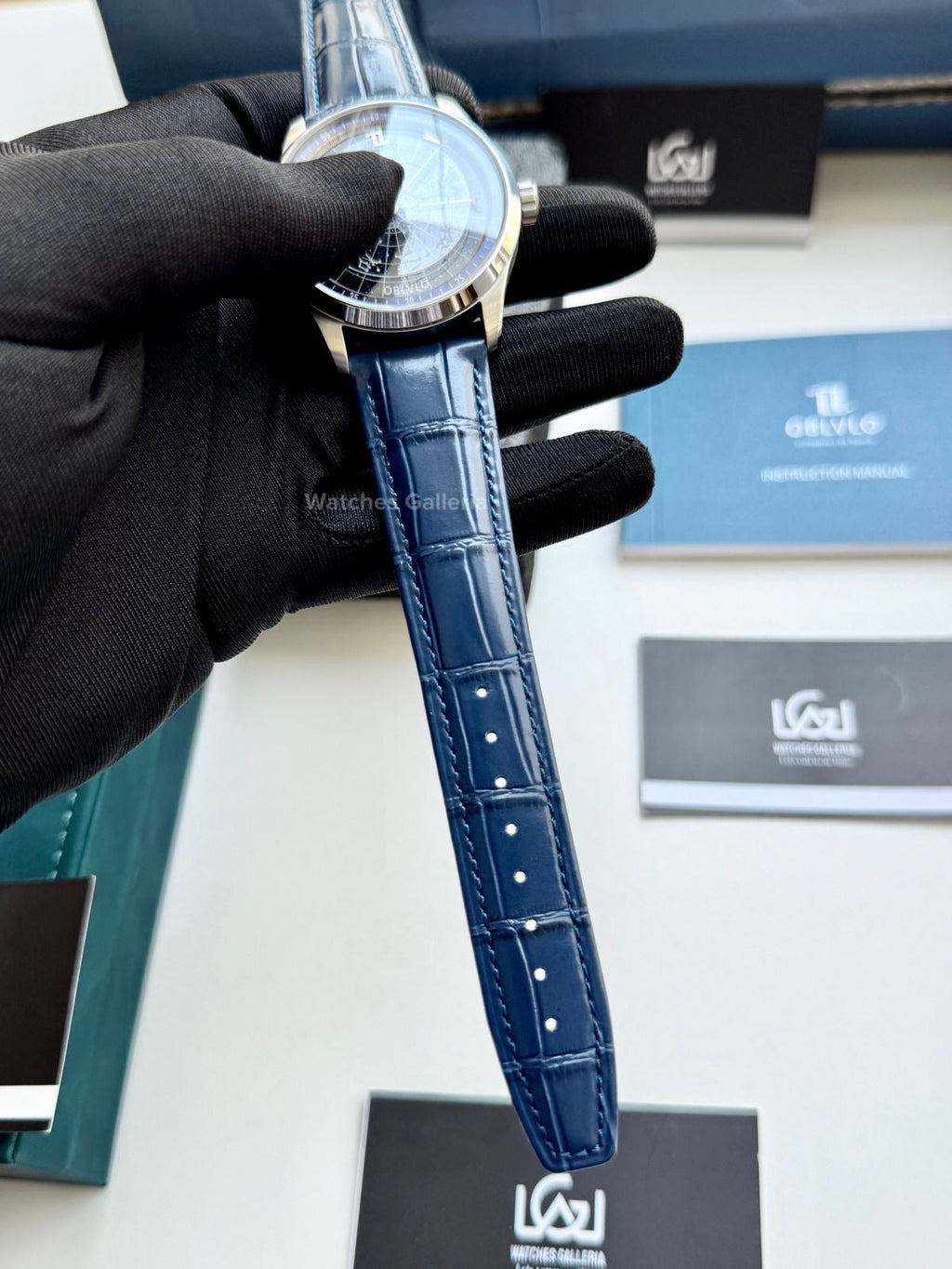 Oblvlo Grand Complications Calestial Automatic (Blue/Silver) oblvloGC Watches Galleria