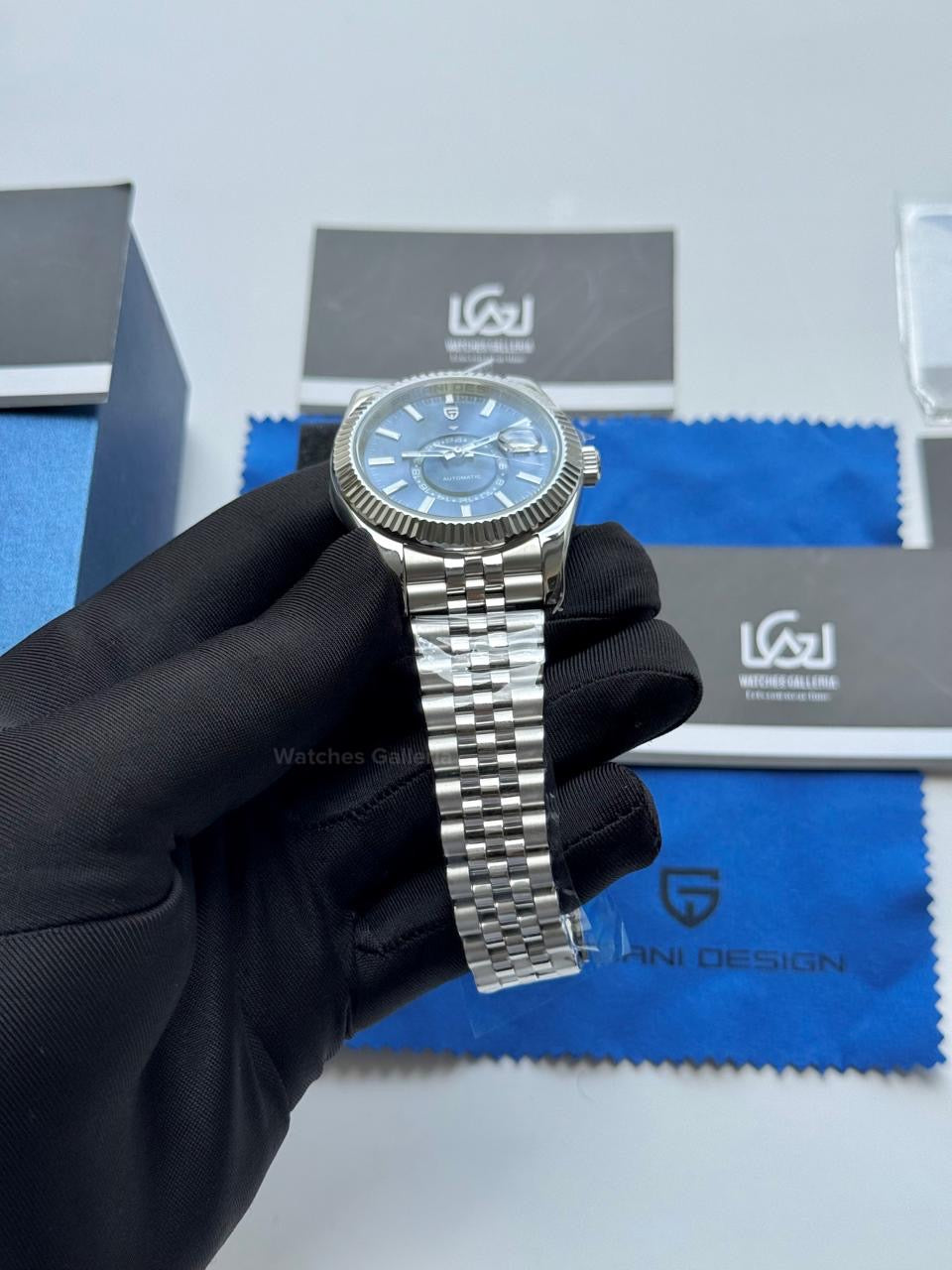 Pagani Design PD1888 Blue Sky Dweller Blue Dial Automatic GMT Watch – Limited Edition of 1000, Exclusive to Watches Galleria Pakistan