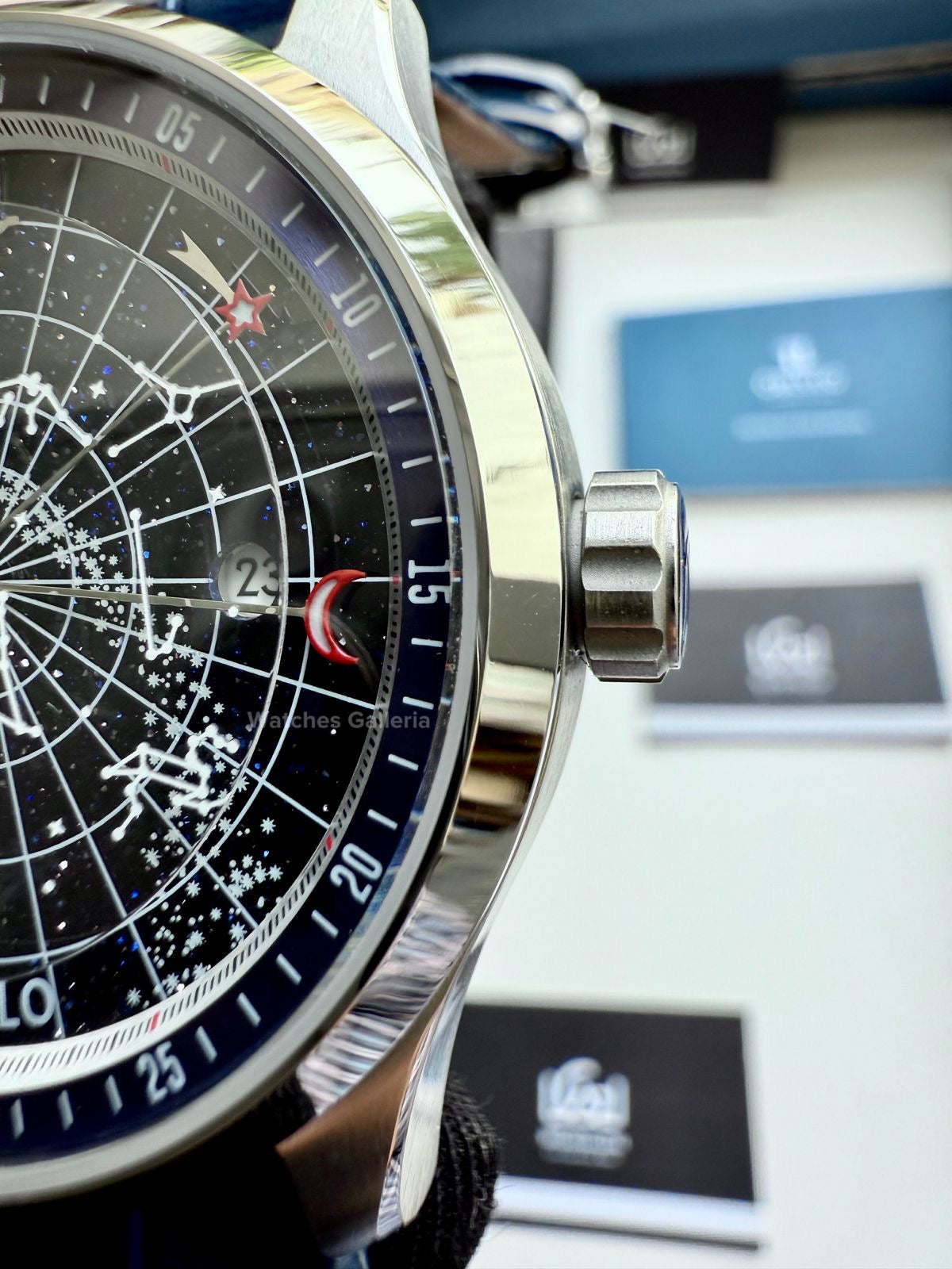 Oblvlo Grand Complications Calestial Automatic (Blue/Silver) oblvloGC Watches Galleria