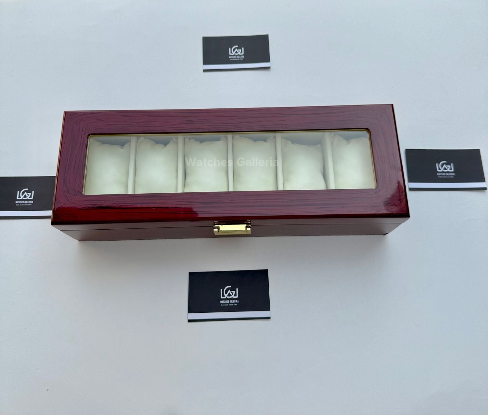 Watch Organizer Box Wooden (6 Slots) Watches Galleria