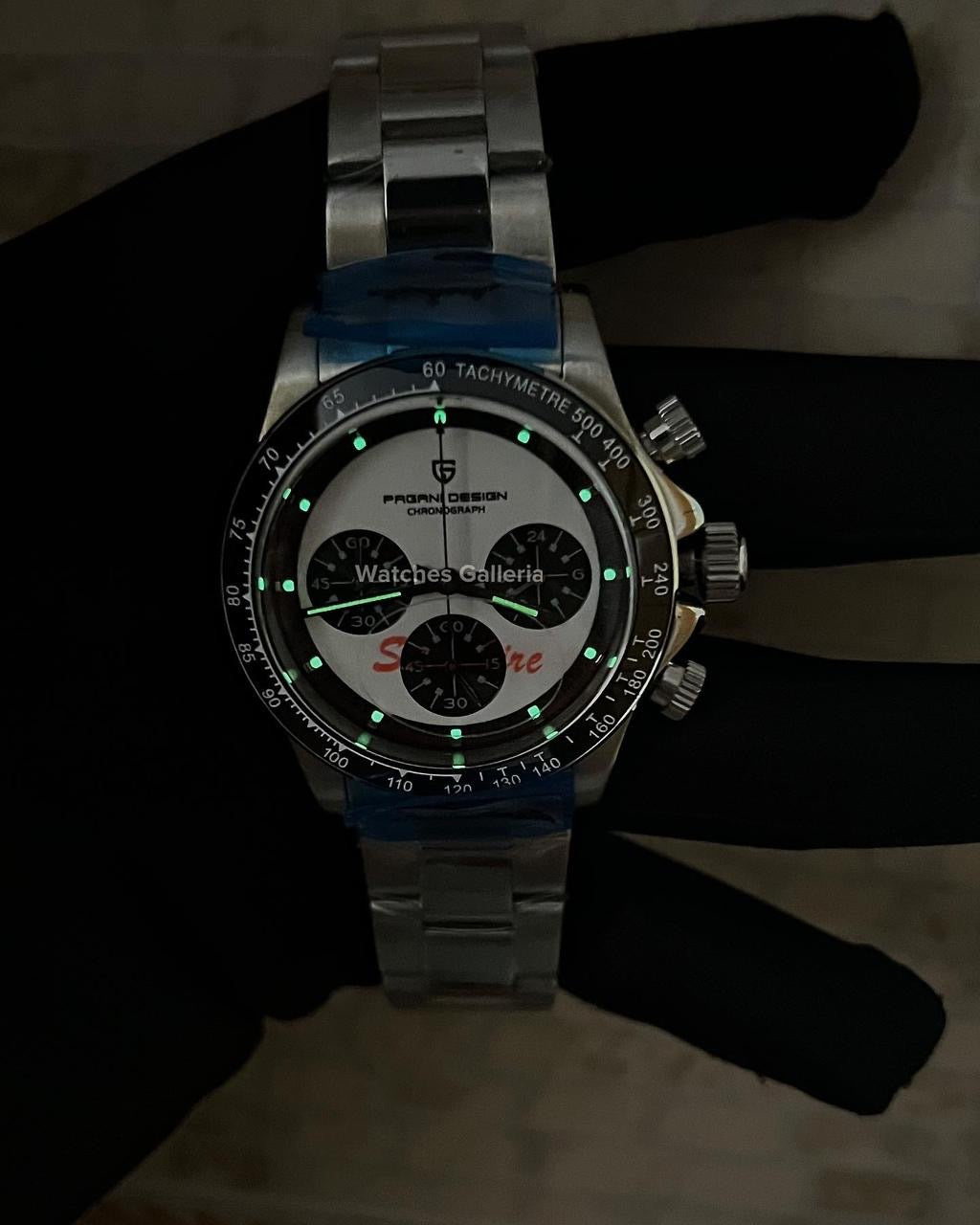 Pagani Design Paul Newman Daytona (White/Red) PD1676