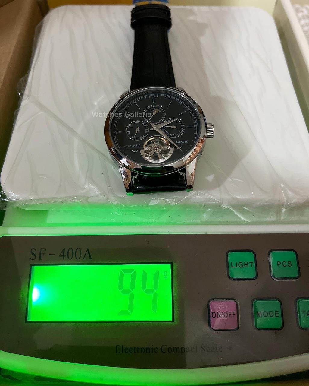 Lige Moonphase Automatic (Black Silver) LIGE6828