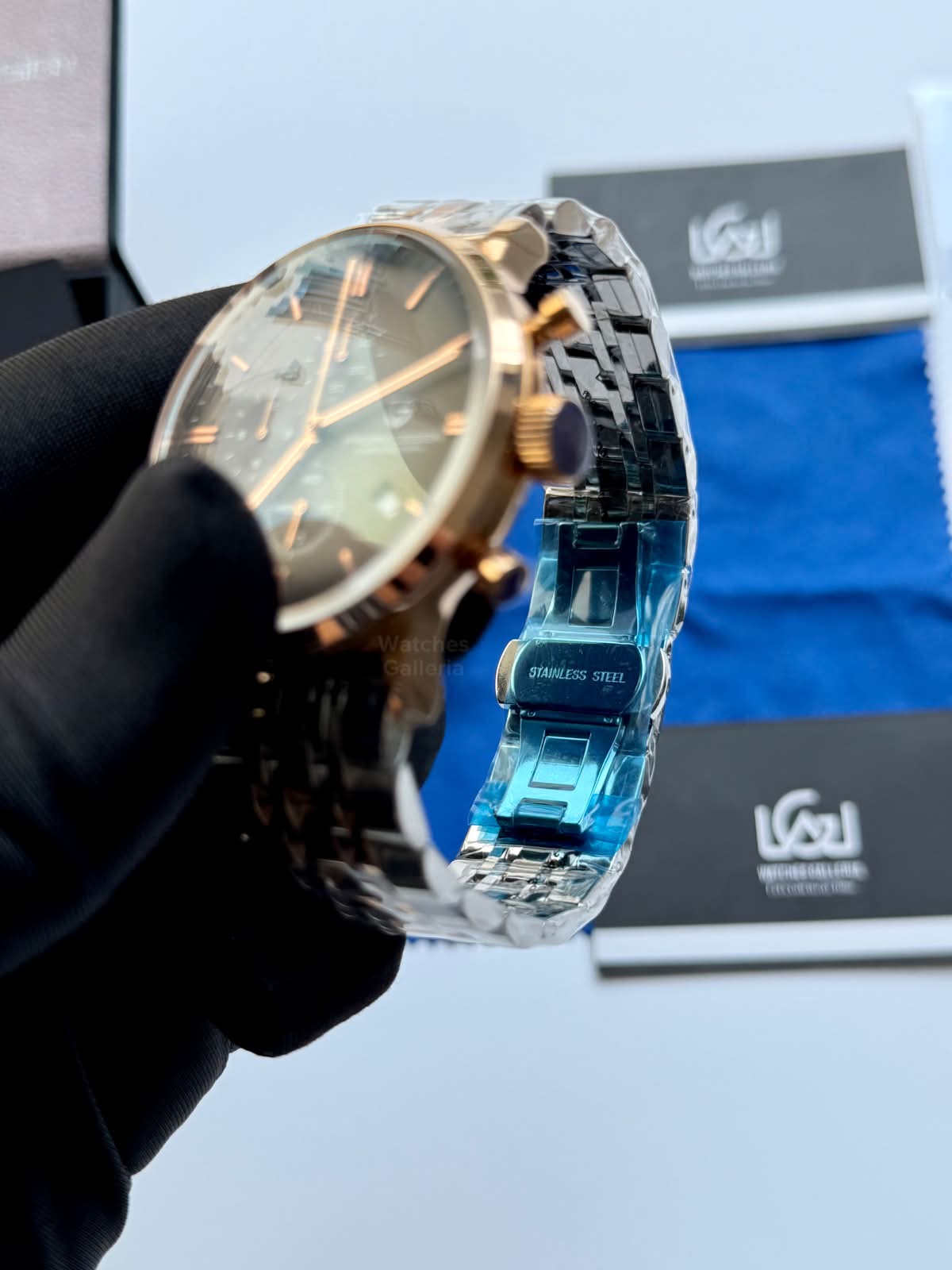 Pagani Design PD2720K Flight Chronograph Watch Limited Edition Rose Gold White Dial Men’s Luxury Watch | Japanese Seiko VK67 Mecha Quartz Chronograph Movement | Stainless Steel Bracelet | 50M Waterproof