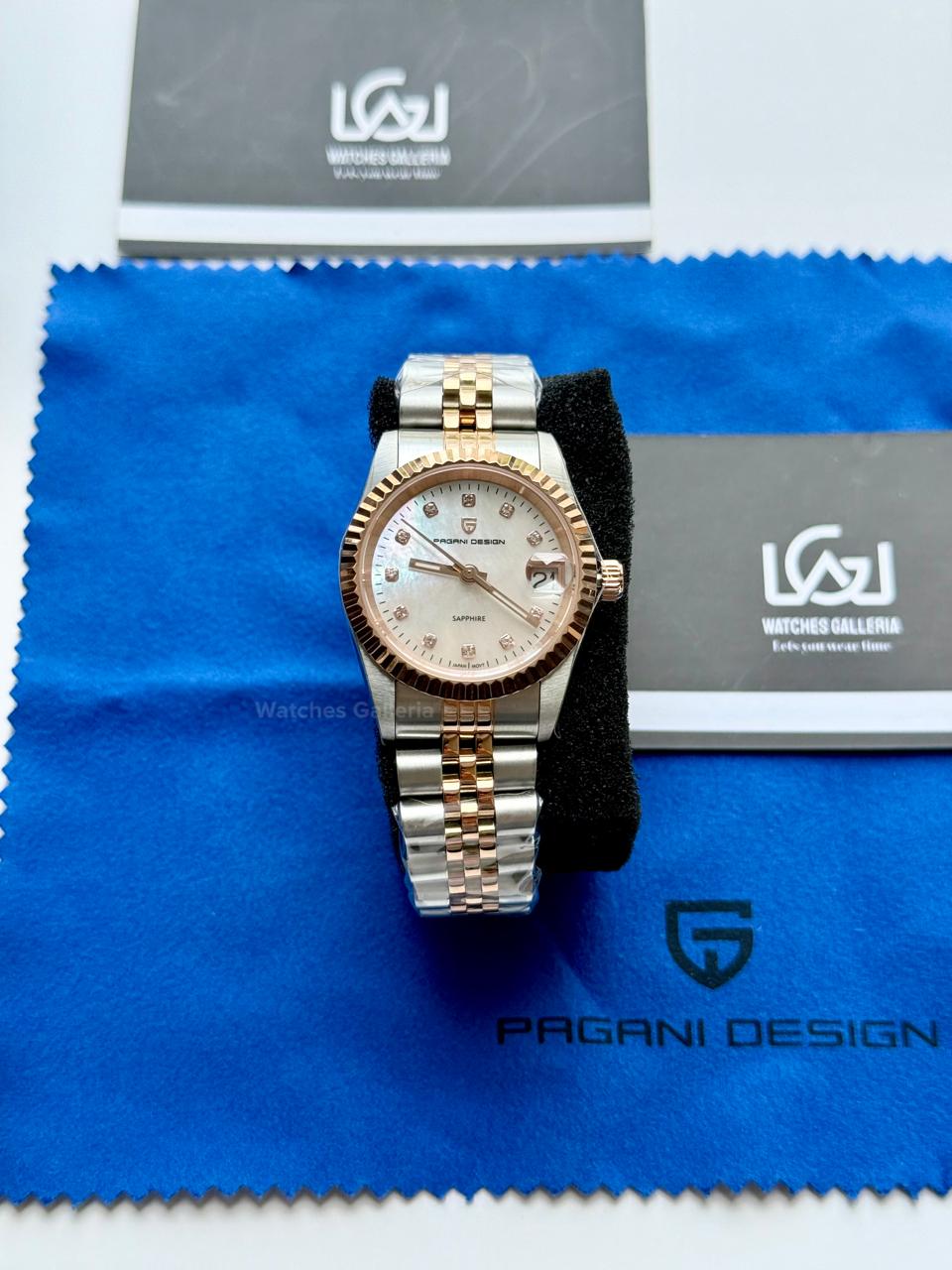 Pagani Design PD1794L Ladies Jubilee Date Two Tone Dial Watch in Pakistan – 31mm Elegant Stainless Steel Quartz Luxury Watch