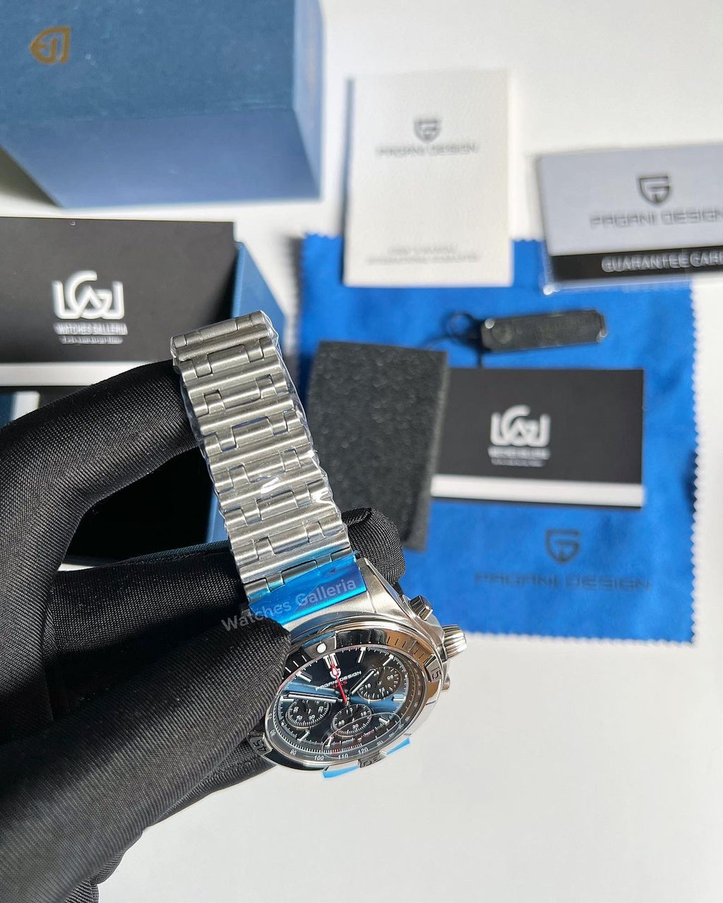 Pagani Design Chronomat W/ Rouleaux Bracelet (Blue) (Discontinued) PD1705