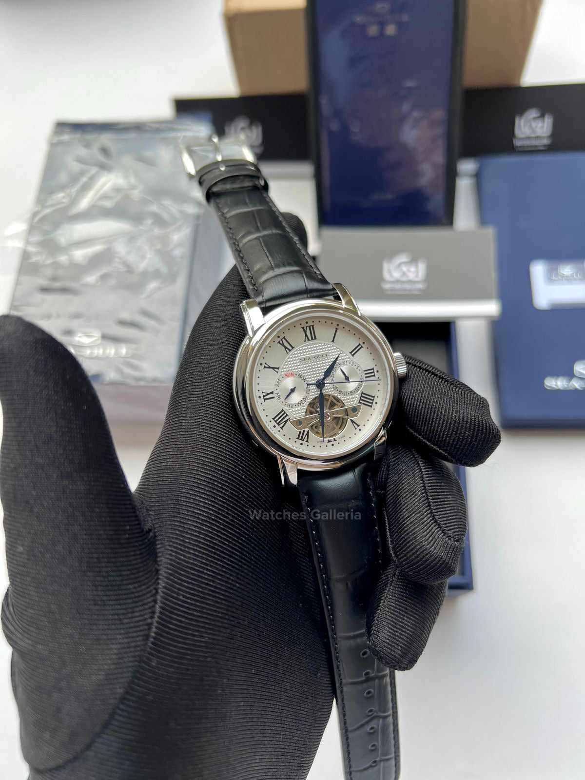 Seagull Flywheel Automatic Mechanical Watch D819622 Watches Galleria
