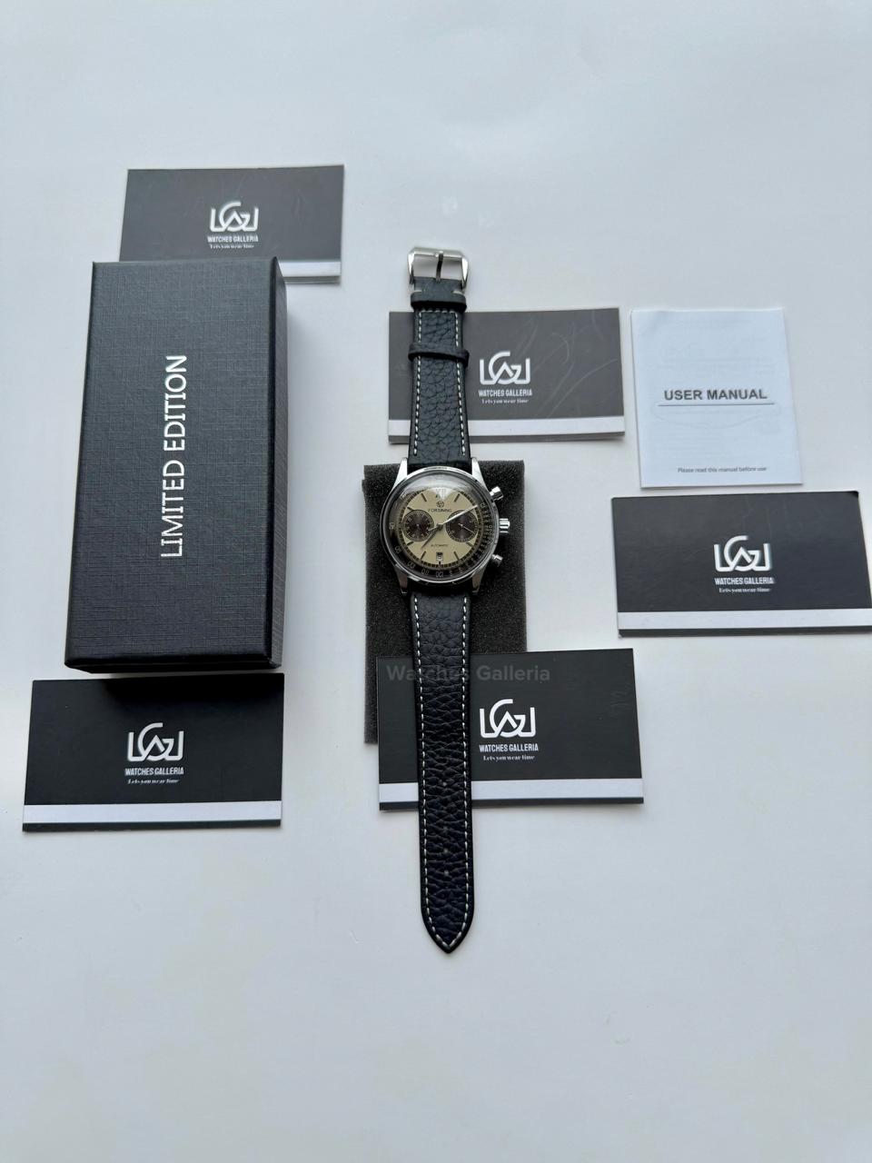 Forsining 147 Panda Automatic Watch Silver Black – Skeleton Dial, Complete Calendar, Luxury Mechanical Men’s Watch