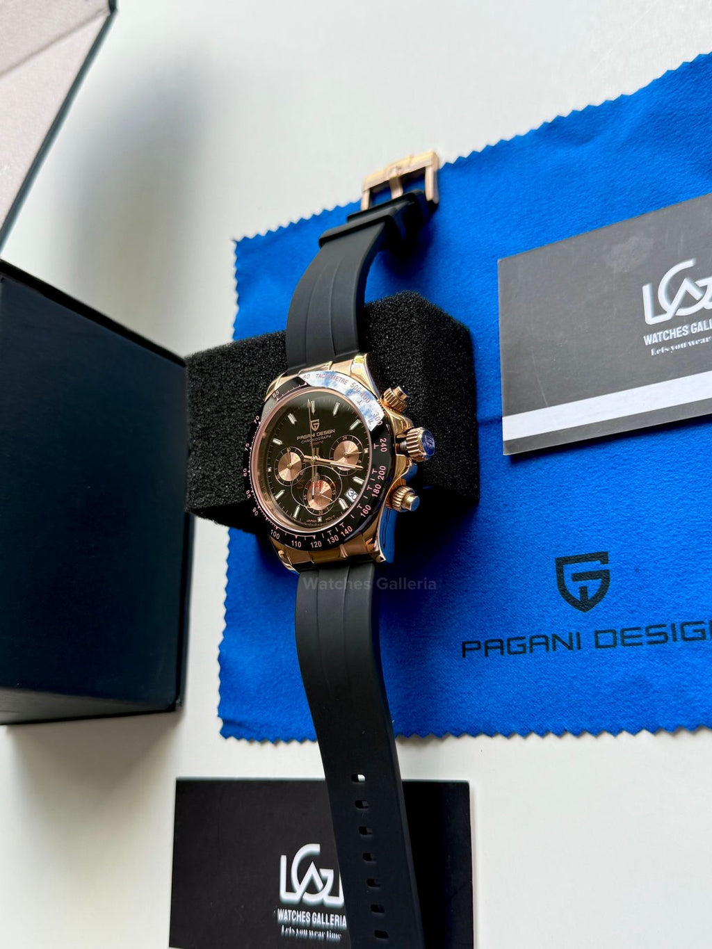 Pagani Design Daytona Quartz (Rose Gold Black) PD1664