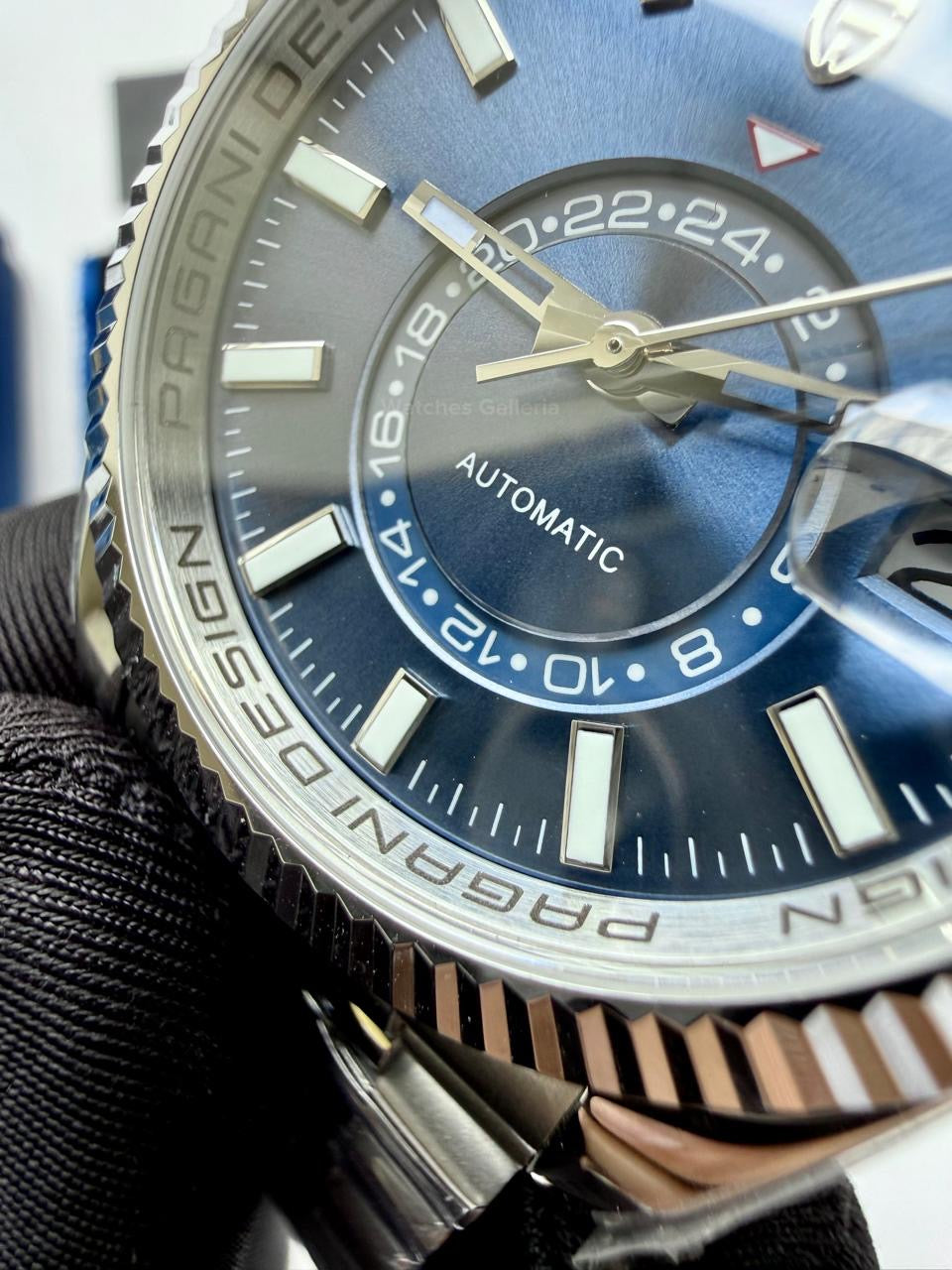 Pagani Design PD1888 Blue Sky Dweller Blue Dial Automatic GMT Watch – Limited Edition of 1000, Exclusive to Watches Galleria Pakistan