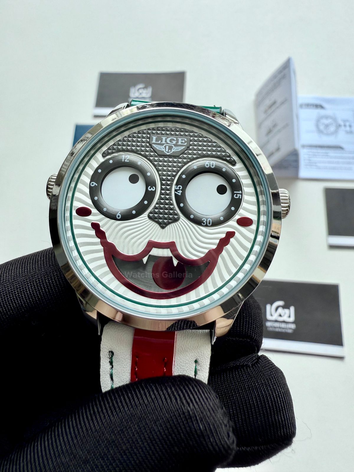 Lige Clown Watch Quartz (Green) LG89160 Watches Galleria