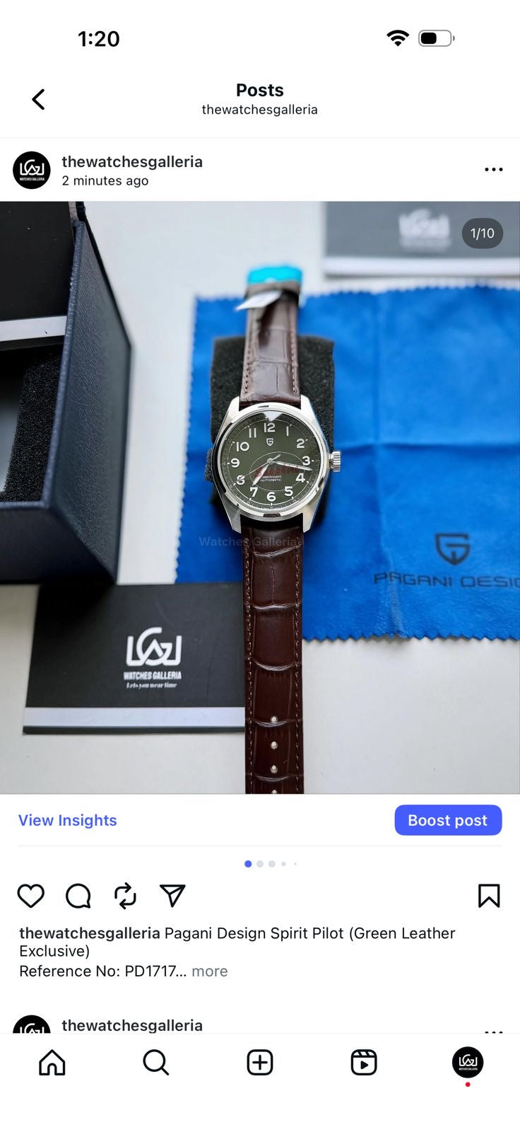 Pagani Design PD1717 Spirit Pilot Automatic (Leather Exclusive) Pagani Design in Pakistan