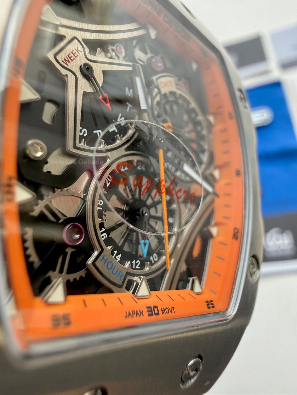 Pagani Design Tonneau Calendar Quartz PDys012 (Orange) Pagani Design in Pakistan