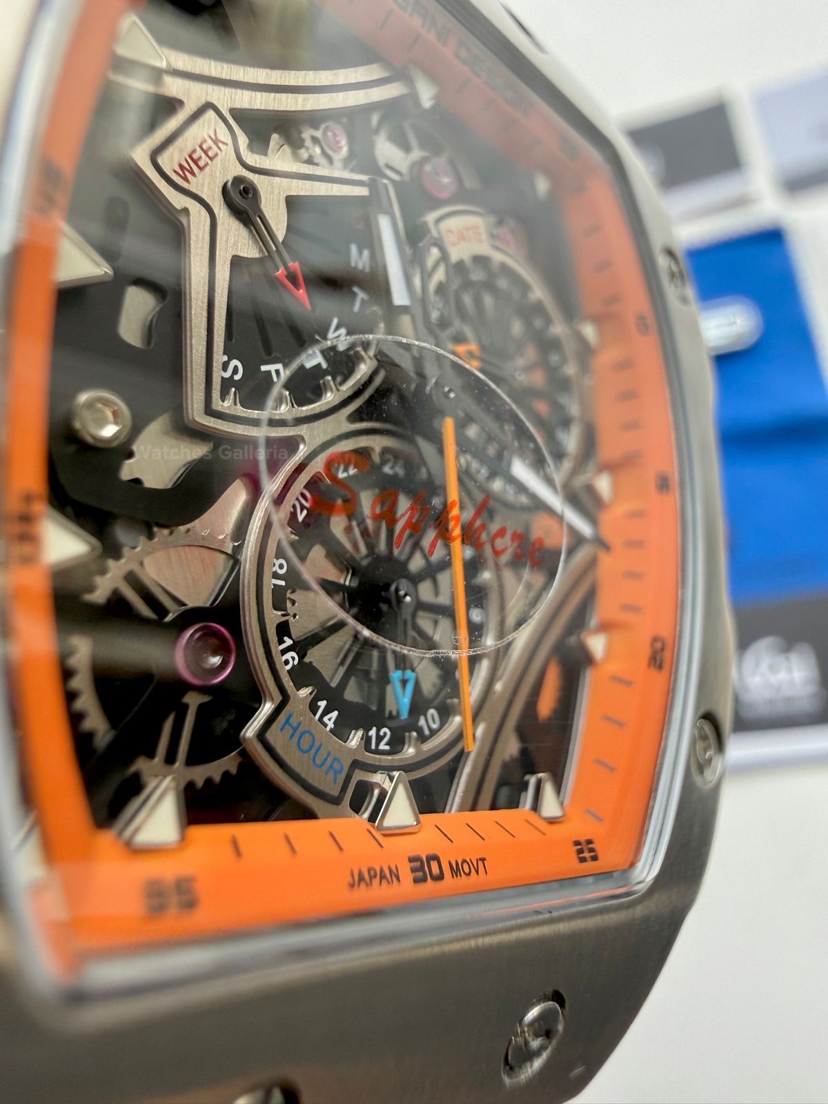 Pagani Design Tonneau Calendar Quartz PDys012 (Orange) Pagani Design in Pakistan