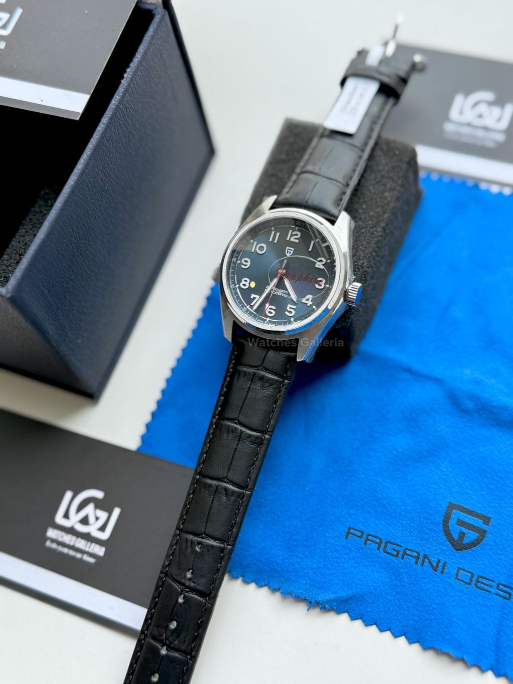 Pagani Design PD1717 Spirit Pilot (Blue/Black Leather Exclusive) Pagani Design Watch Pakistan