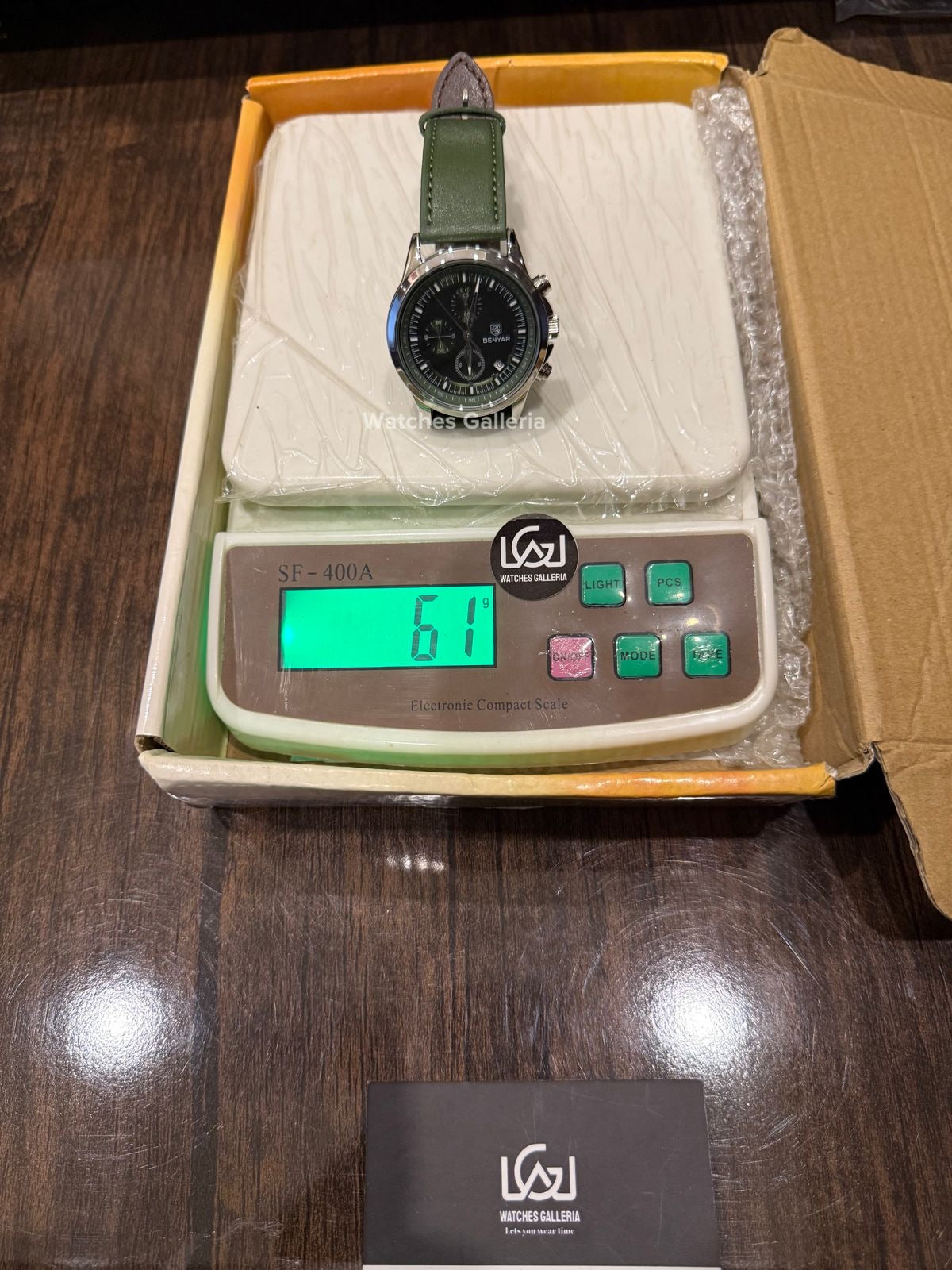 Benyar Pilot Chronograph Quartz (Green) BY5210 Watches Galleria