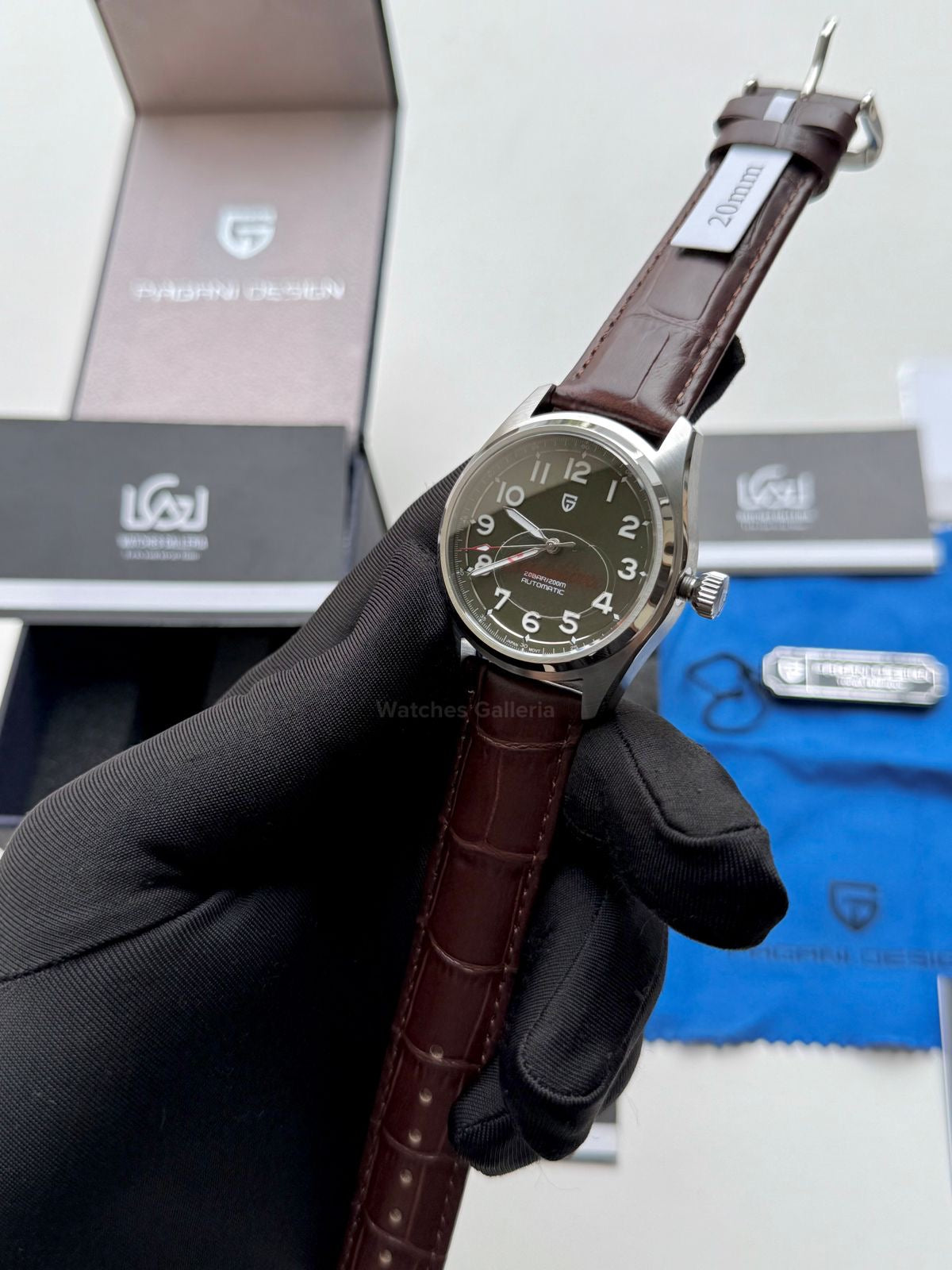 Pagani Design PD1717 Spirit Pilot Automatic (Green Leather Exclusive) Pagani Design in Pakistan