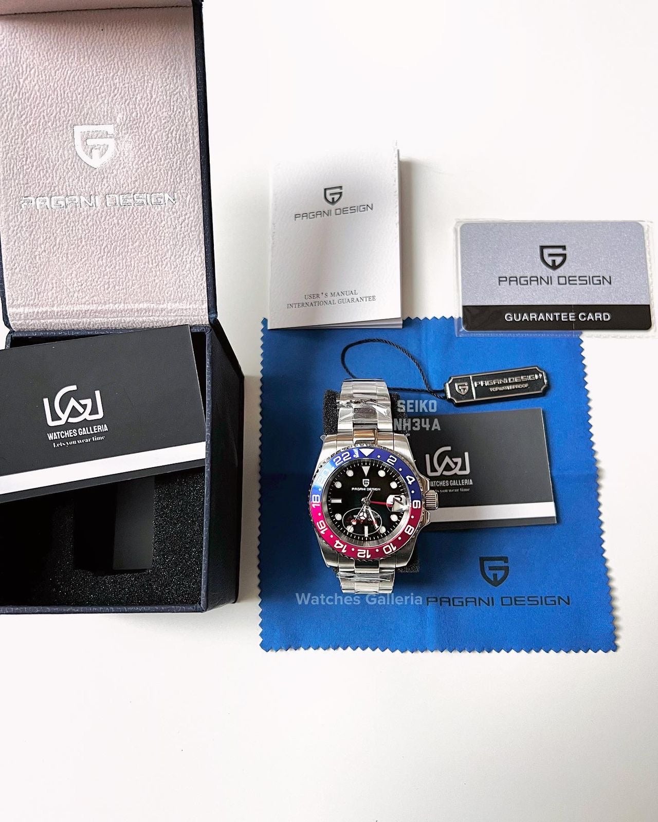 Pagani Design GMT Master V3 Seiko NH34A Automatic (Pepsi) PD1662A