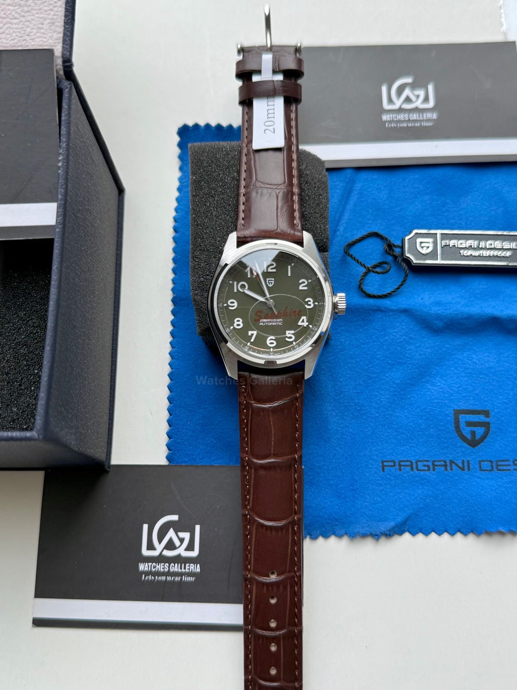 Pagani Design PD1717 Spirit Pilot Automatic (Green Leather Exclusive) Pagani Design in Pakistan