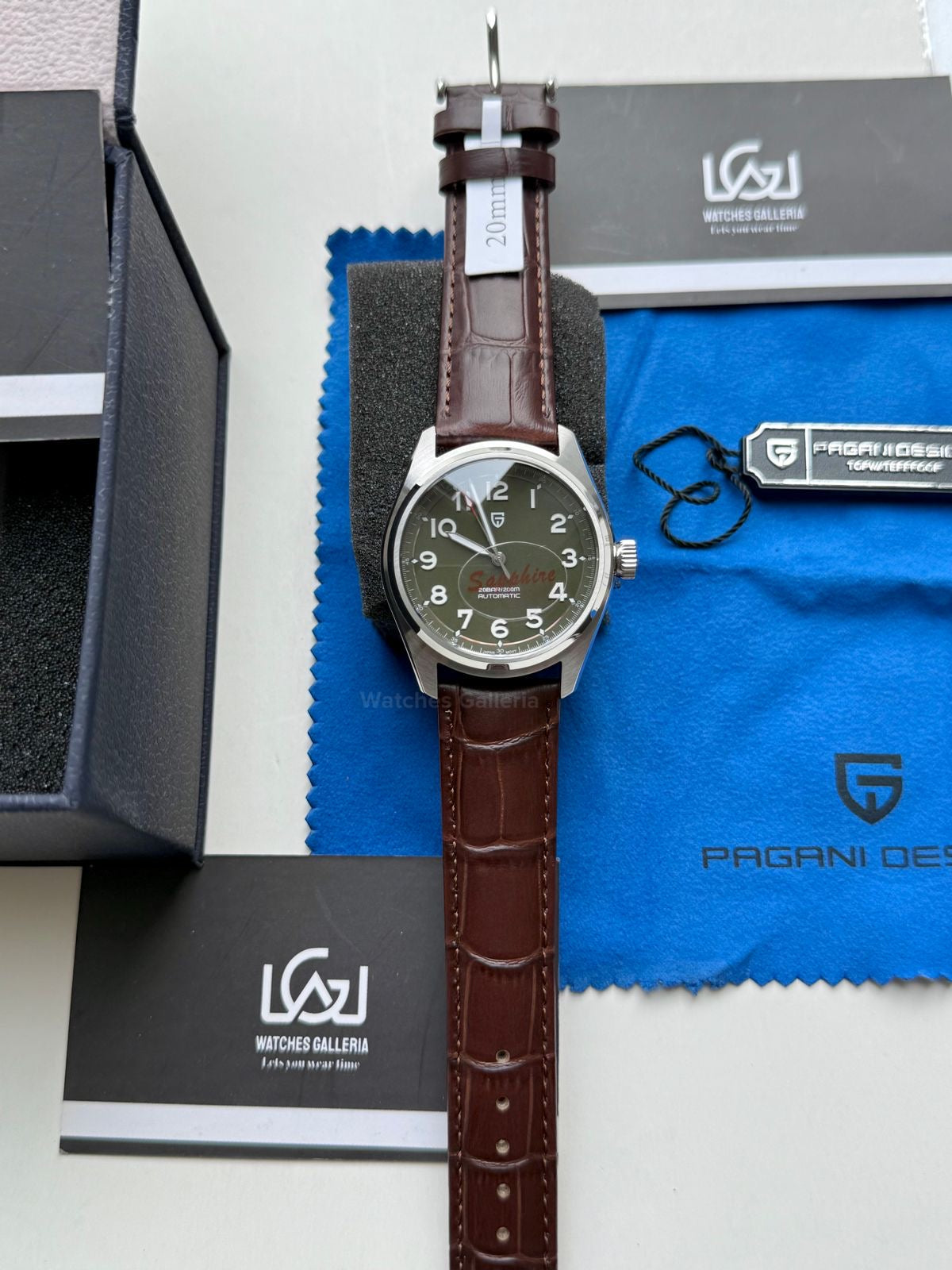 Pagani Design PD1717 Spirit Pilot Automatic (Green Leather Exclusive) Pagani Design in Pakistan