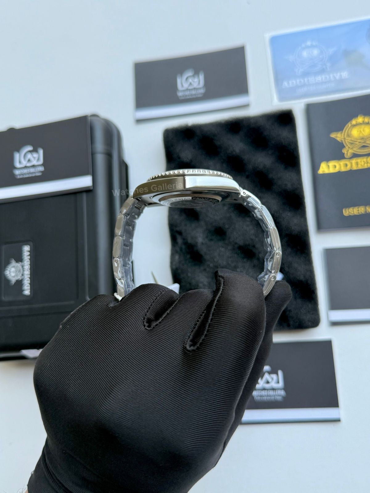 Addiesdive Submariner (Black) Quartz MY-H3-2QZ Watches Galleria