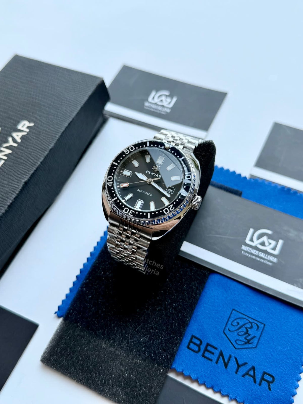 Benyar BY5211 Turtle Automatic Black Dial Luxury Men’s Watch in Pakistan – Stainless Steel Automatic Watch