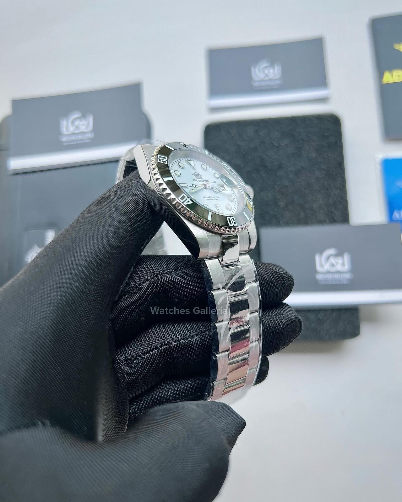 Addiesdive Submariner Date (White) MY-H3-DQZ Watches Galleria