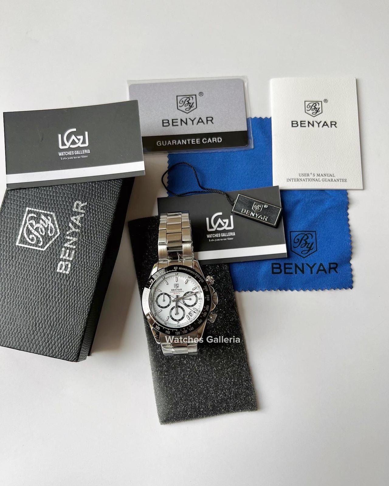 Benyar Daytona Chronograph Quartz (White) BY5169