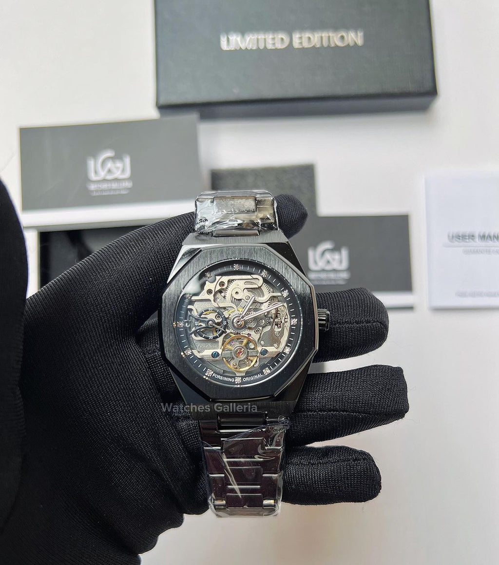 Forsining Royal Oak Skeleton Automatic (Black) TM375G