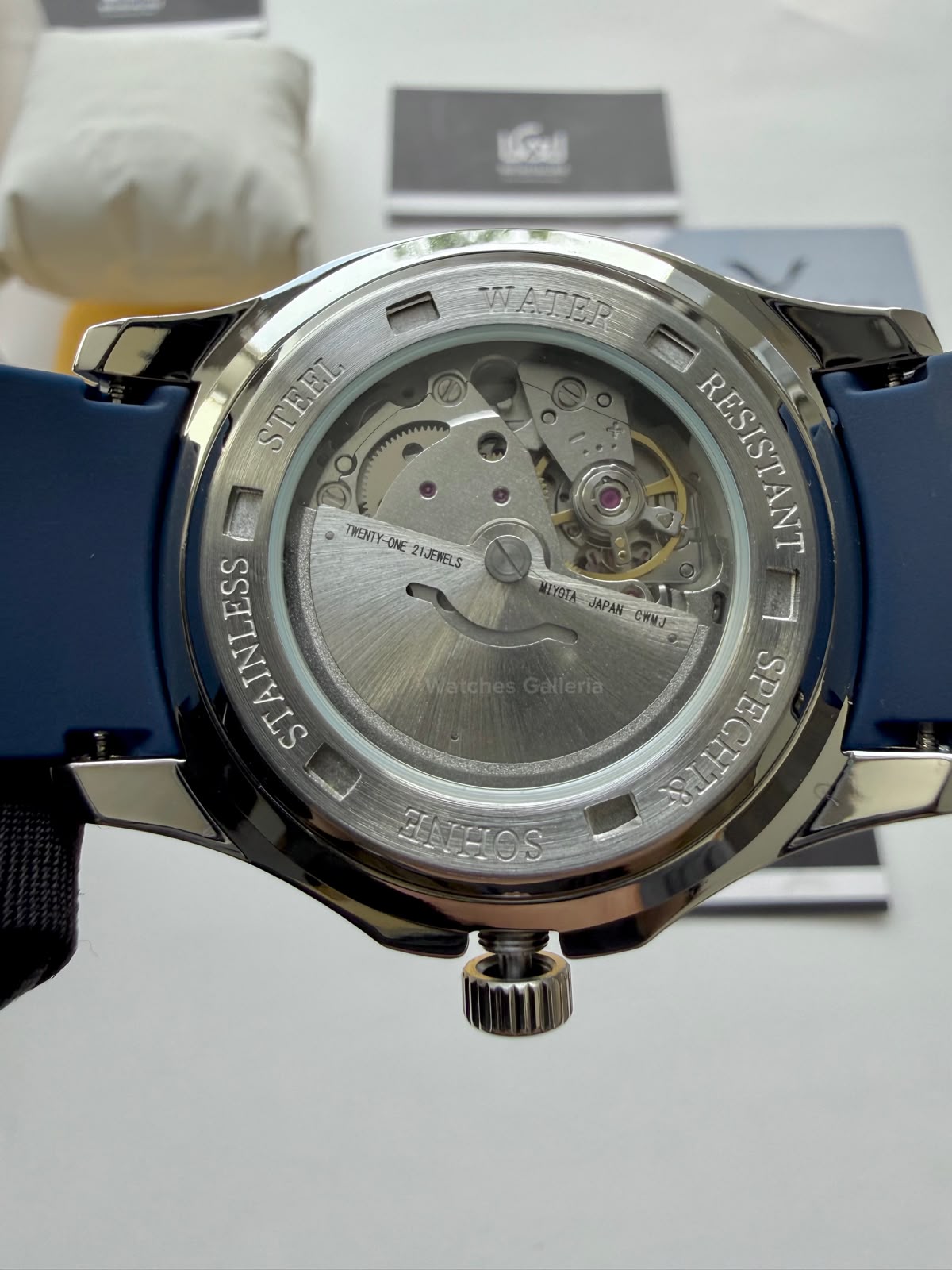 Specht & Sohne SP0008A1 Aquanaut Blue Automatic Watch for Men Sapphire Crystal Original Specht & Sohne Watch Pakistan