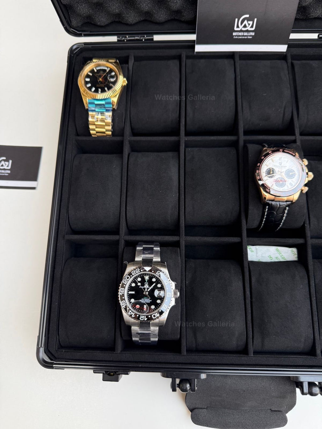 Watch Organizer Box 18 Slots | Aluminium Box | Imported | Watch Box | Watch Storage Box | Watches Box