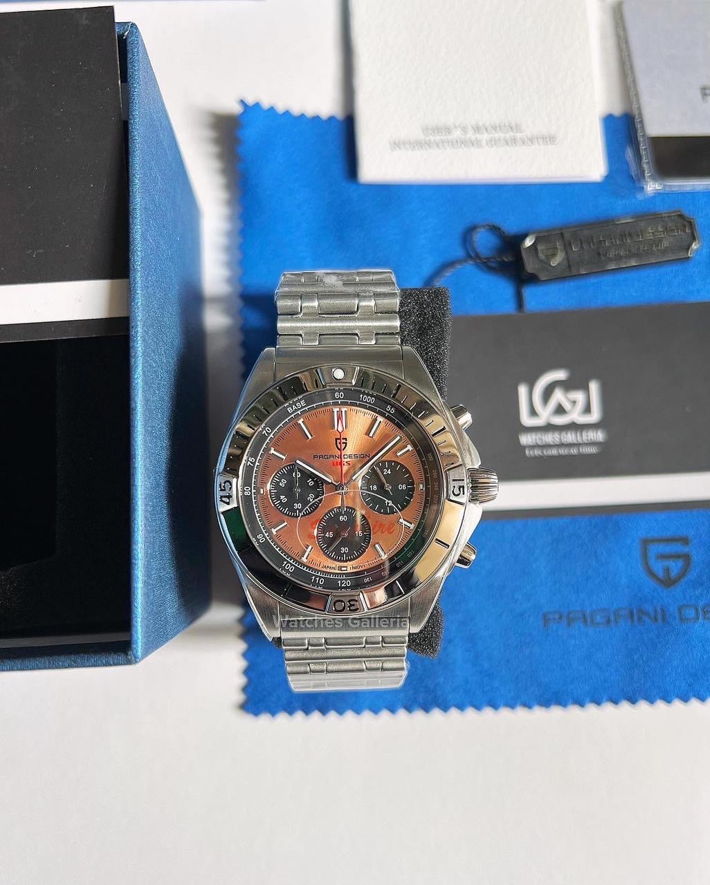 Pagani Design Chronomat W/ Rouleaux Bracelet (Gold) (Discontinued) PD1705