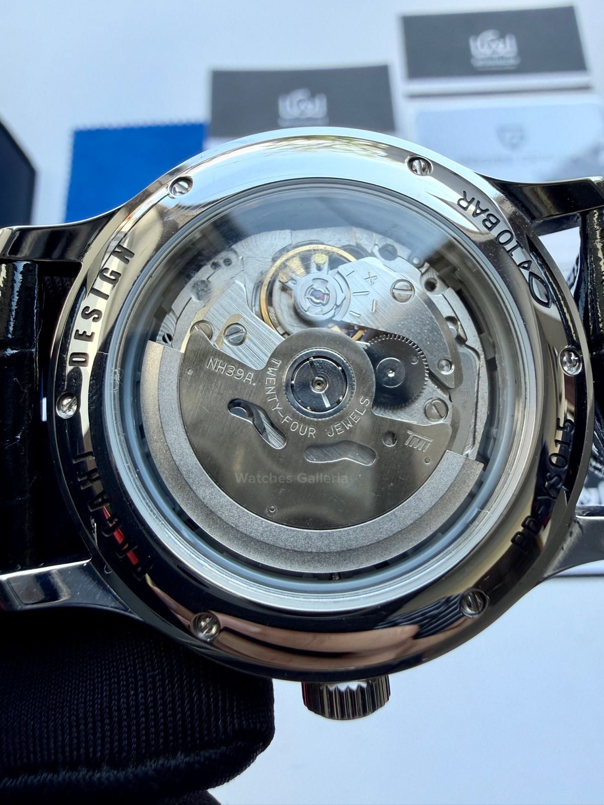 Pagani Design PDys015 Stardust Open Heart Automatic Watch – 41mm NH39A Japanese Movement, Sapphire Crystal, 100M Water Resistant Luxury Timepiece (Black/Blue) (Limited Edition)