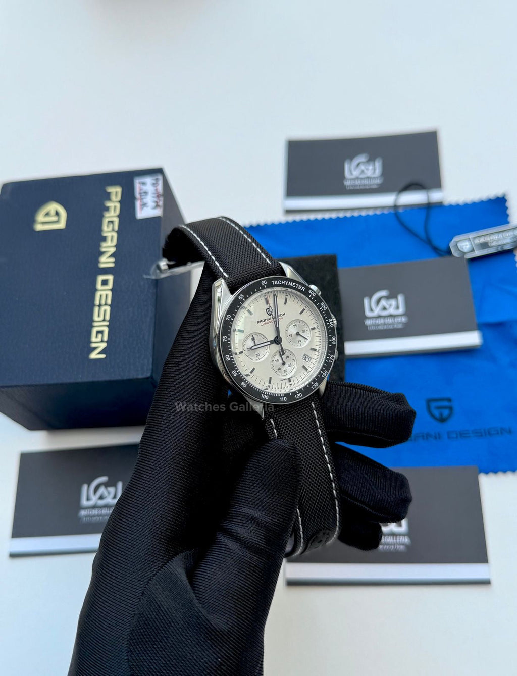 Pagani Design Speedmaster Moonwatch Quartz (White ~ Black) PD1701 Watches Galleria