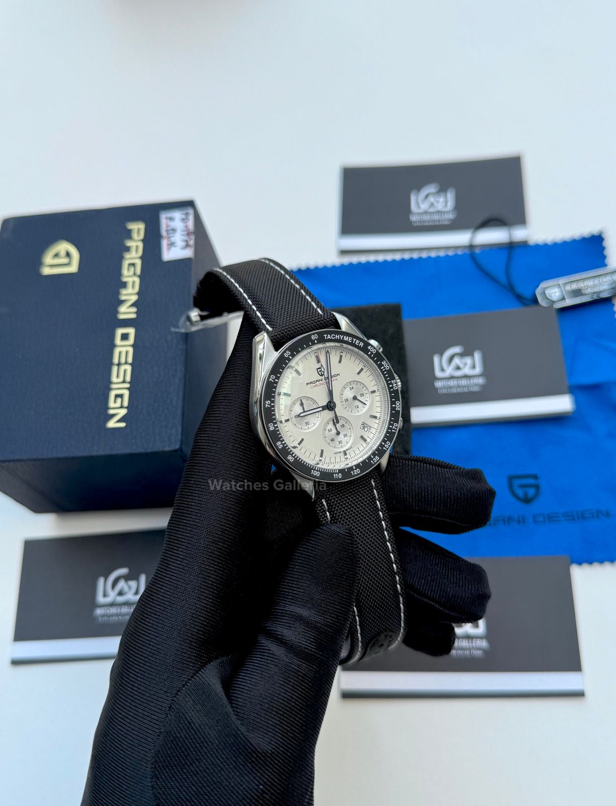 Pagani Design Speedmaster Moonwatch Quartz (White ~ Black) PD1701 Watches Galleria